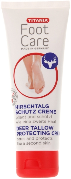 Крем бальзам по догляду за шкірою ступнів ніг c оленячим жиром - Titania Stag Cream