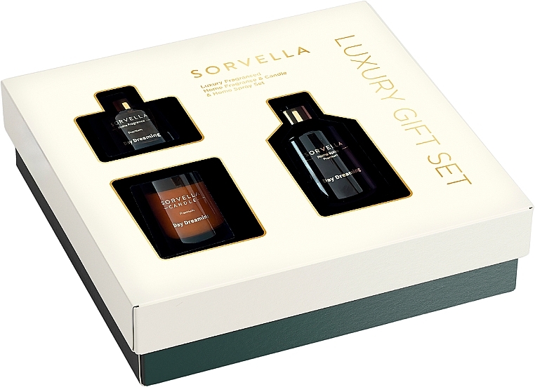 Набір - Sorvella Perfume Home Fragrance Day Dreaming (diffuser/120ml + candle/170g + home/spray/250ml) — фото N2