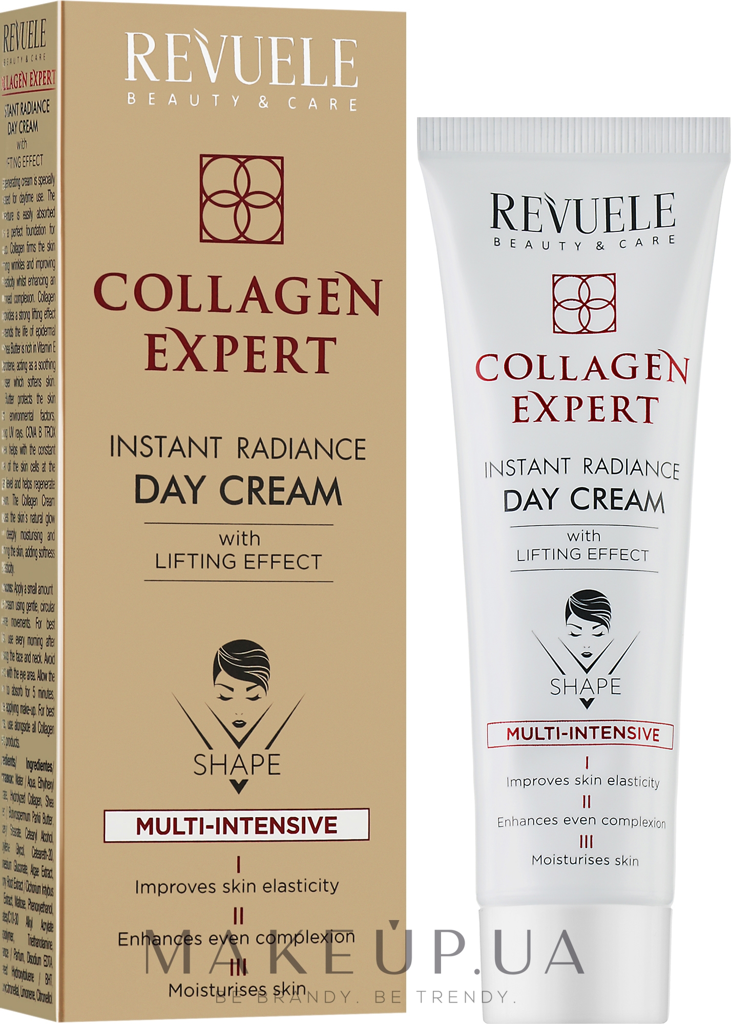 Денний крем для обличчя - Revuele Collagen Expert Instant Radiance Day Cream — фото 50ml