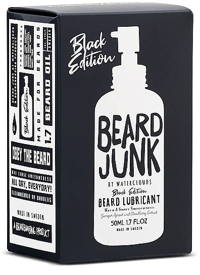 Масло для бороды - Waterclouds Beard Junk Beard Lubricant Black Edition — фото N2