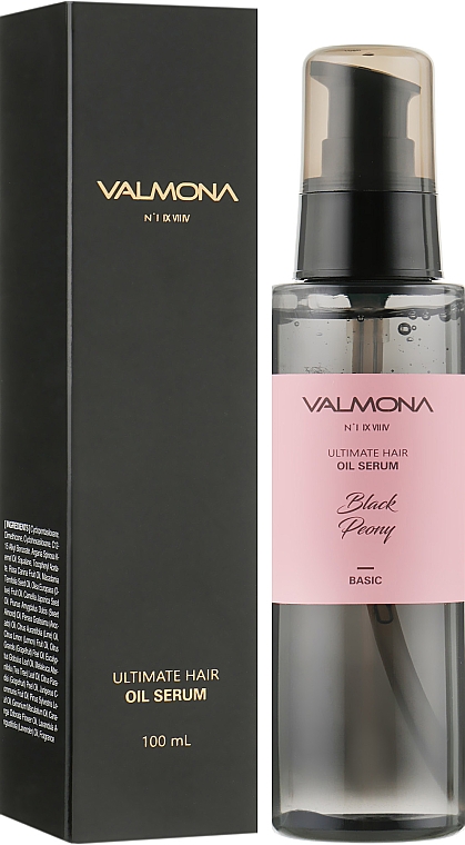 Сироватка для волосся з ароматом чорної півонії - Valmona Ultimate Hair Oil Serum Black Peony