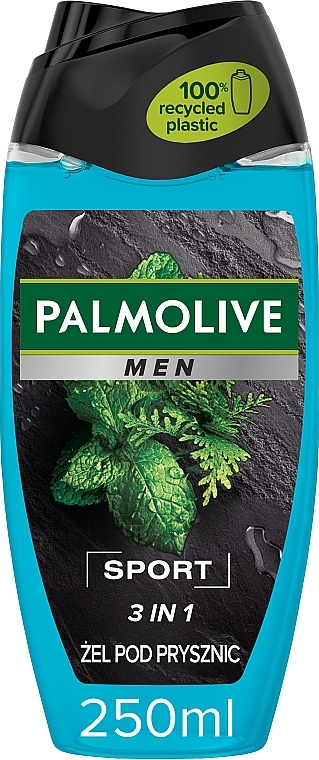 Гель для душа для мужчин "Спорт". Эфирные масла Мяты и листьев Кедра - Palmolive Men — фото N3
