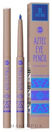 Водостійкий олівець для очей - Bell Aztec Waterproof Eye Pencil — фото 01 - Aztec Blue