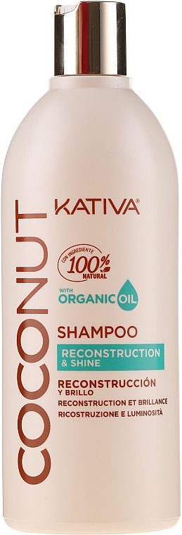 Відновлювальний шампунь для волосся - Kativa Coconut Shampoo