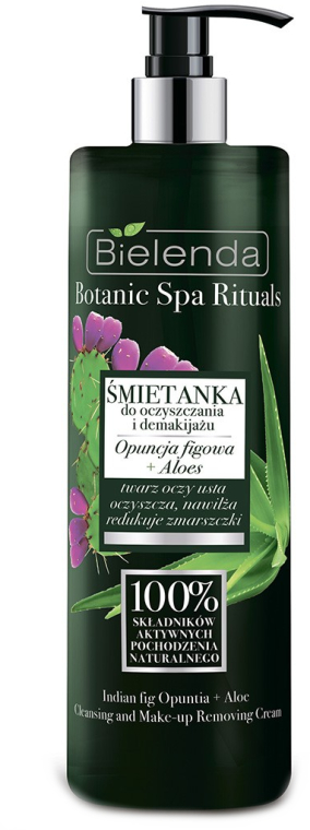 Крем для снятия макияжа с алоэ - Bielenda Botanic Spa Rituals Indian Fig Opuntia+ Aloe Cleansing and Make-up Removing Cream