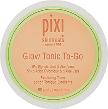 Диски пропитанные тоником - Pixi Glow Tonic To-Go Exfoliating Toner Pads — фото N1