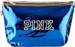 Косметичка водонепроницаемая блестящая "PINK", синяя - Cosmo Shop — фото N1