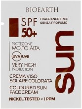 Парфумерія, косметика Сонцезахисний крем для обличчя SPF50+ - Bioearth Sun Face Cream SPF50+ (пробник)