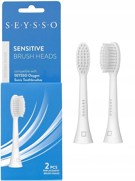 Змінні насадки для зубної щітки, 2 шт. - Seysso Oxygen Sensitive — фото N1
