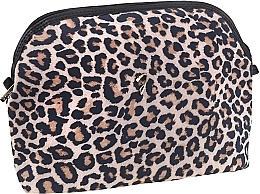 Парфумерія, косметика Косметичка леопардова 27x20x8 см, A4349VT - Janeke Chic Spotted Quilted Pouch