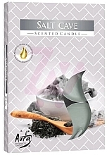 Парфумерія, косметика Набір чайних свічок "Сіль" - Bispol Salt Cave Scented Candles