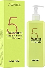 Мягкий бессульфатный шампунь с проботиками и яблочным уксусом - Masil 5 Probiotics Apple Vinegar Shampoo — фото N8