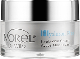 Парфумерія, косметика Зволожувальний крем з гіалуроновою кислотою - Norel Hyaluron Plus Hyaluronic Cream Active Moisturizing