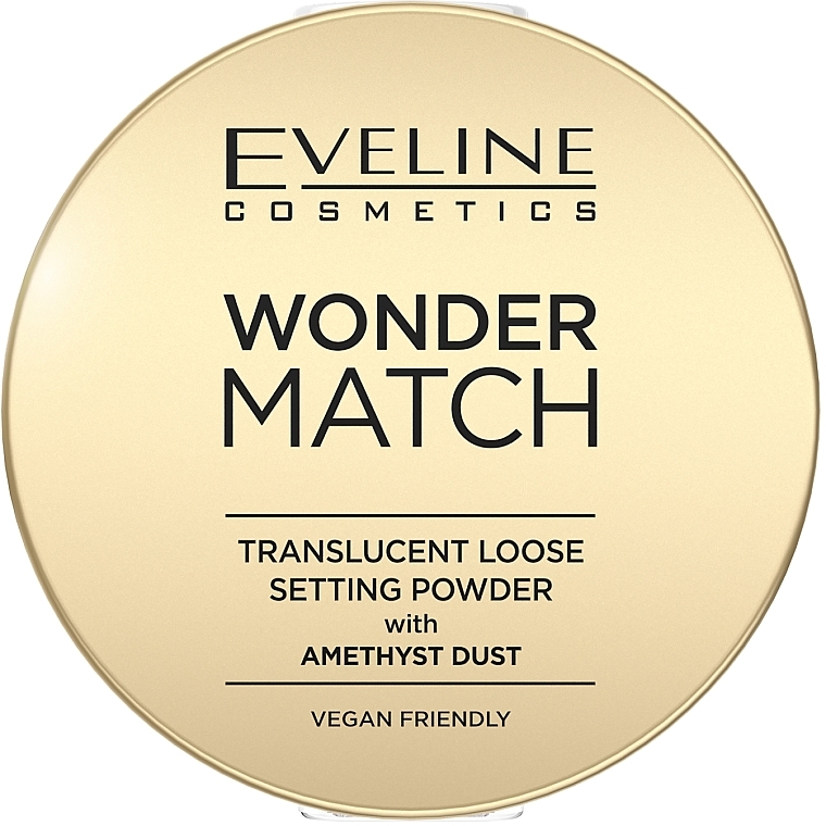 Фиксирующая пудра для лица с пыльцой аметиста - Eveline Cosmetics Wonder Match Translucent Loose Setting Powder With Amethyst Dust