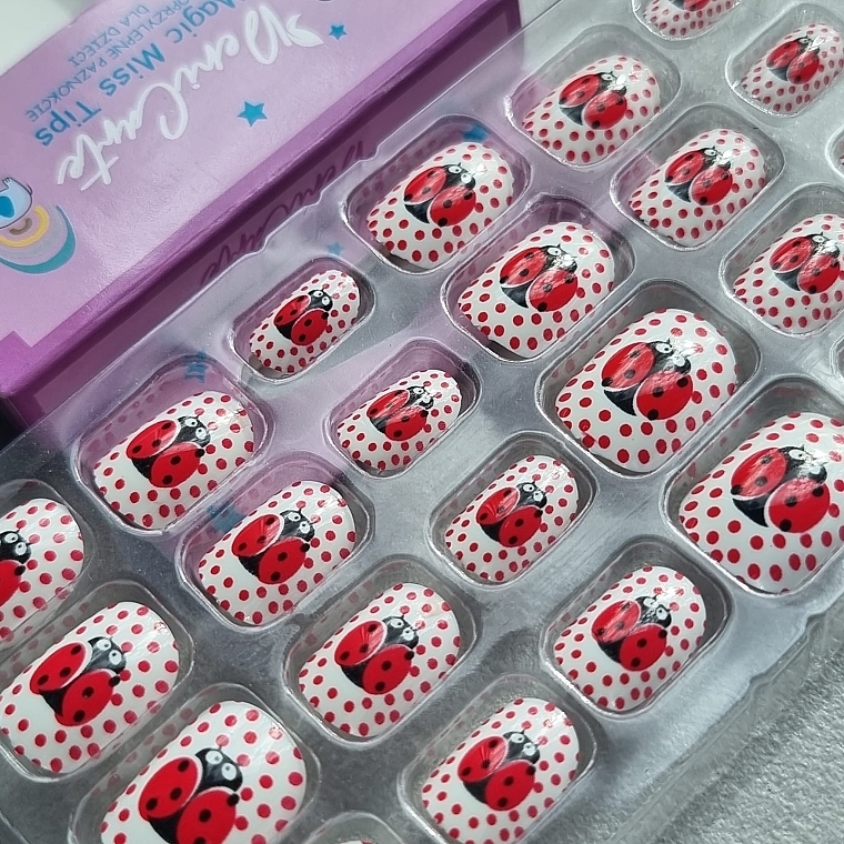 Накладні нігті для дітей "Сонечко", 966 - Deni Carte Magic Miss Tips — фото N3