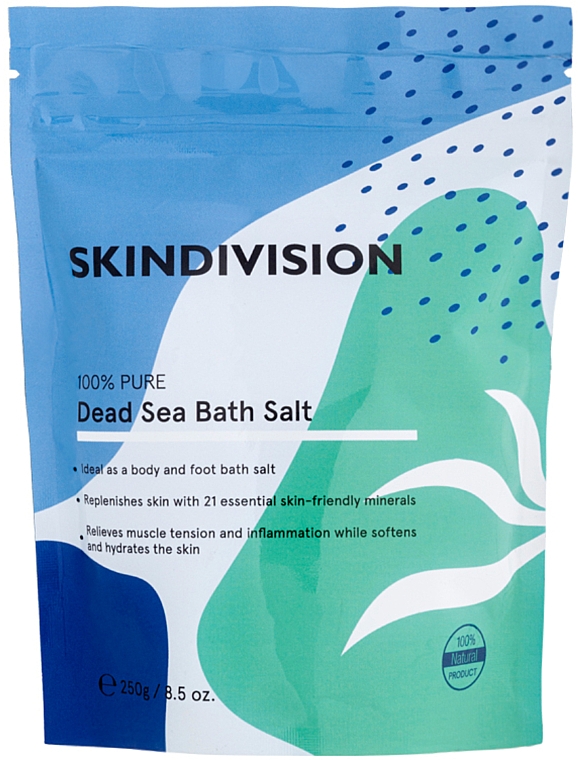 Соль для ванн - SkinDivision 100% Pure Dead Sea Bath Salt — фото N1