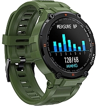 Смарт-годинник, зелений - Garett Smartwatch Sport Tactic — фото N2