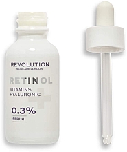 Сыворотка для лица с ретинолом - Revolution Skincare 0.3% Retinol with Vitamins & Hyaluronic Acid Serum — фото N2