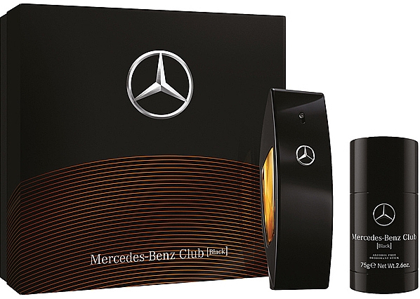 Mercedes-Benz Mercedes-Benz Club Black - Набор (edt/100ml + deo/stick/75g) — фото N1