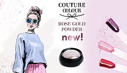 Дзеркальна пудра для втирки - Couture Colour Gold Rose — фото N3