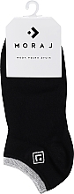 Парфумерія, косметика Жіночі бавовняні шкарпетки, чорні - Moraj Basic