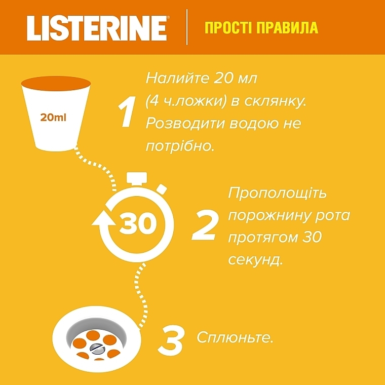 Ополіскувач для ротової порожнини "Свіжість імбиру та лайму" - Listerine Fresh Gindel & Lime Mouthwash — фото N11