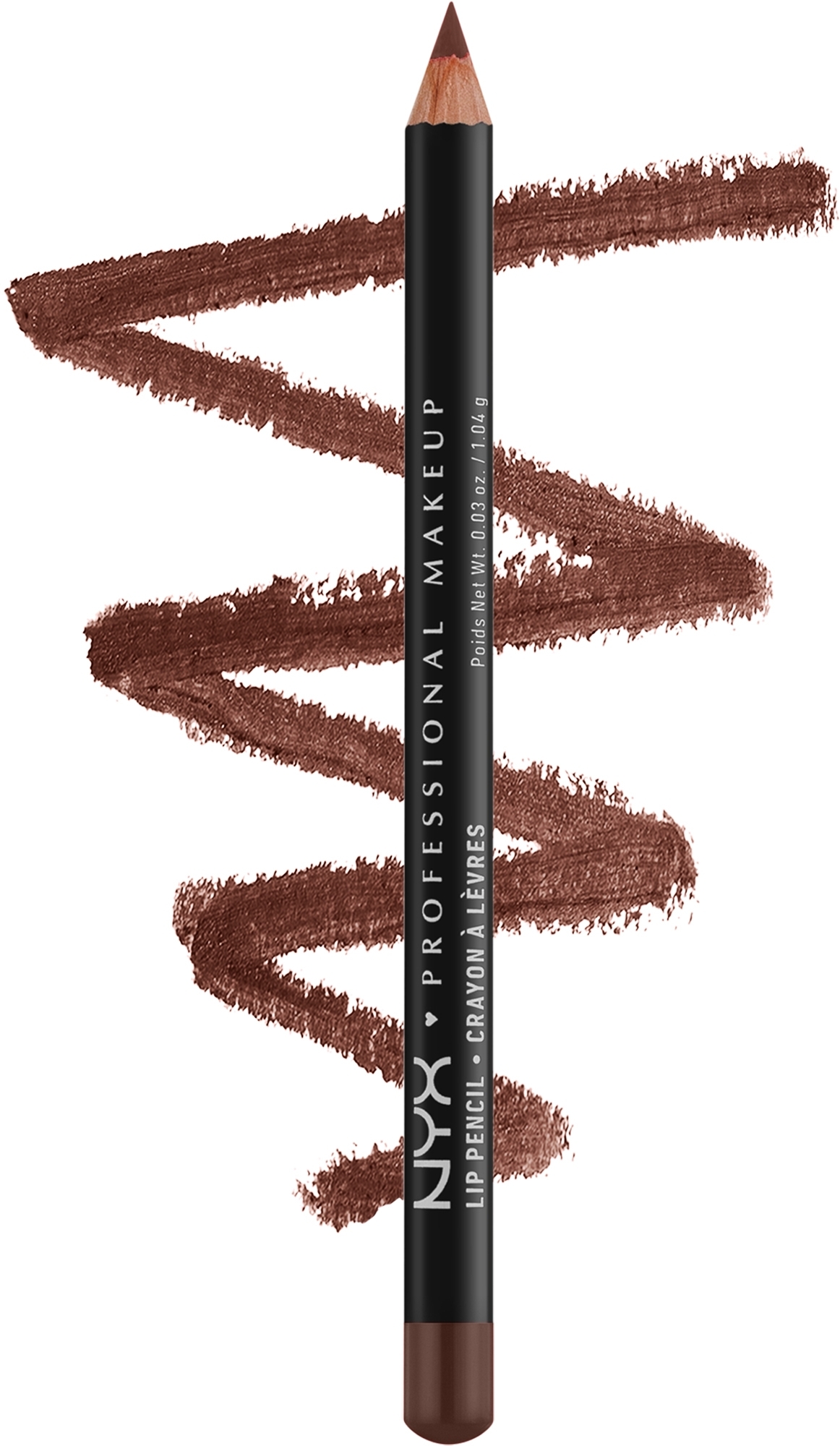 Тонкий карандаш для губ - NYX Professional Makeup Slim Lip Pencil — фото 802 - Brown