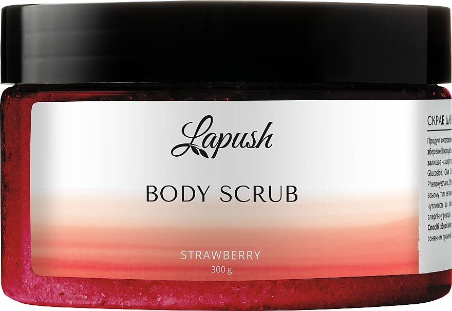 Скраб для тела "Клубника" - Lapush Strawberry Body Scrub — фото N1