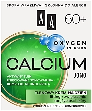 Парфумерія, косметика Кисневий денний крем для обличчя 60+ - AA Cosmetics Oxygen Infusion Calcium Jono Day Cream