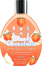 Крем для солярію для чудового бронзового відтінку та ніжної шкіри - Tan Incorporated Peach & Cream 400x Black Chocolate — фото N1