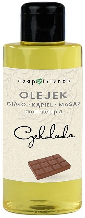 Олія для тіла, масажу й ванни "Шоколад" - Soap&Friends — фото N1