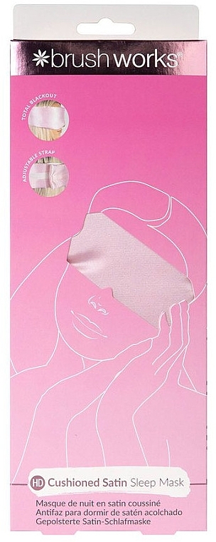 Маска для сна амортизирующая - Brushworks Cushioned Satin Sleep Mask — фото N3