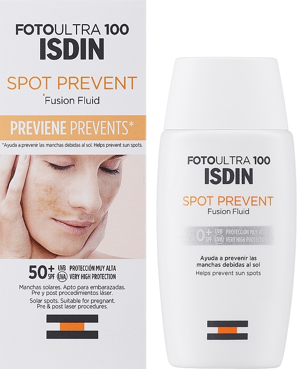 Флюїд для обличчя - Isdin Foto Ultra 100 Spot Prevent Fusion Fluid SPF 50+ — фото N2