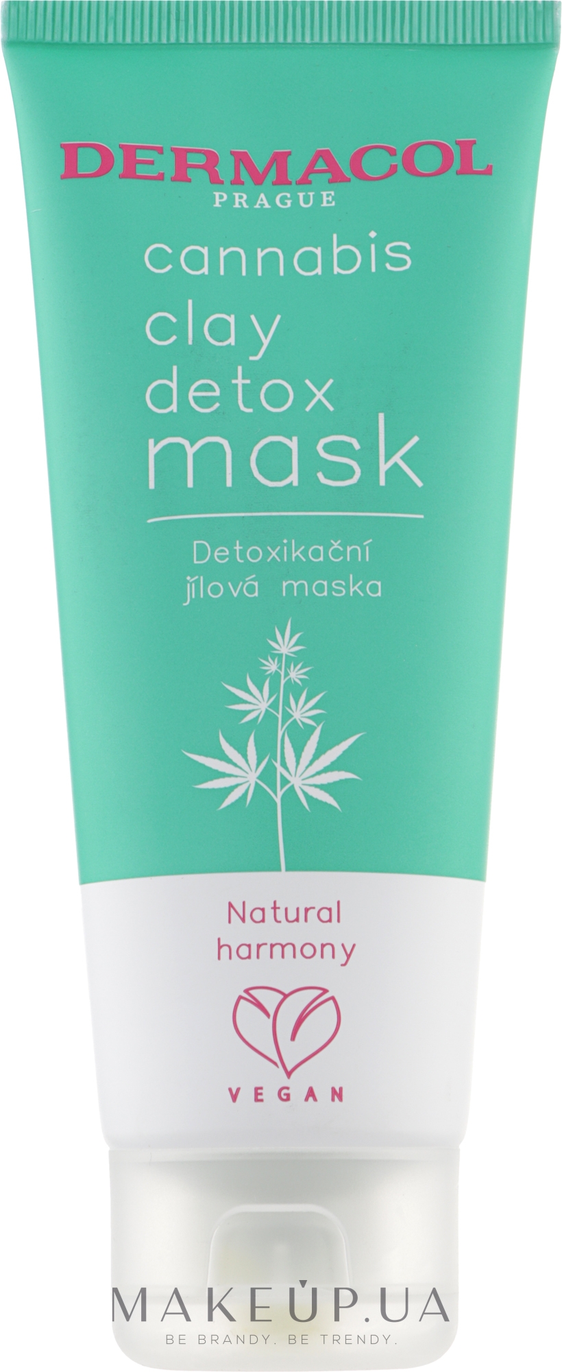 Детоксифицирующая глиняная маска с конопляным маслом - Dermacol Cannabis Clay Detox Mask — фото 100ml