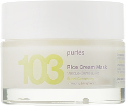 Рисовая крем-маска для лица - Purles 103 Rice Cream Mask — фото N2