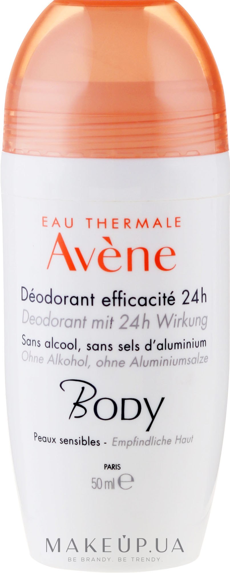 Шариковый дезодорант для чувствительной кожи - Avene Eau Thermale 24H Deodorant — фото 50ml