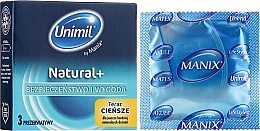 Презервативи, 3 шт. - Unimil Natural — фото N1