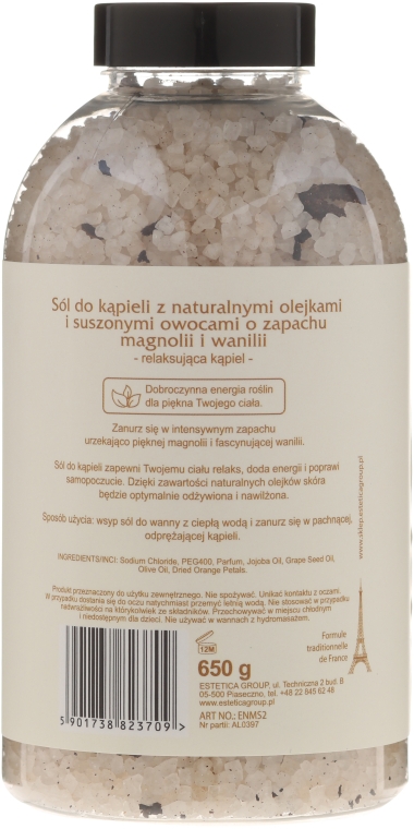 Соль для ванны с ароматом магнолии и ванили - Nature de Marseille — фото N2