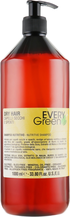 Шампунь для сухого волосся  - Dikson Every Green Dry Hair Nourishing Shampoo — фото N3