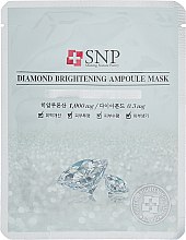 Парфумерія, косметика Освітлювальна маска з екстрактом алмазного порошку - SNP Diamond Brightening Ampoule Mask