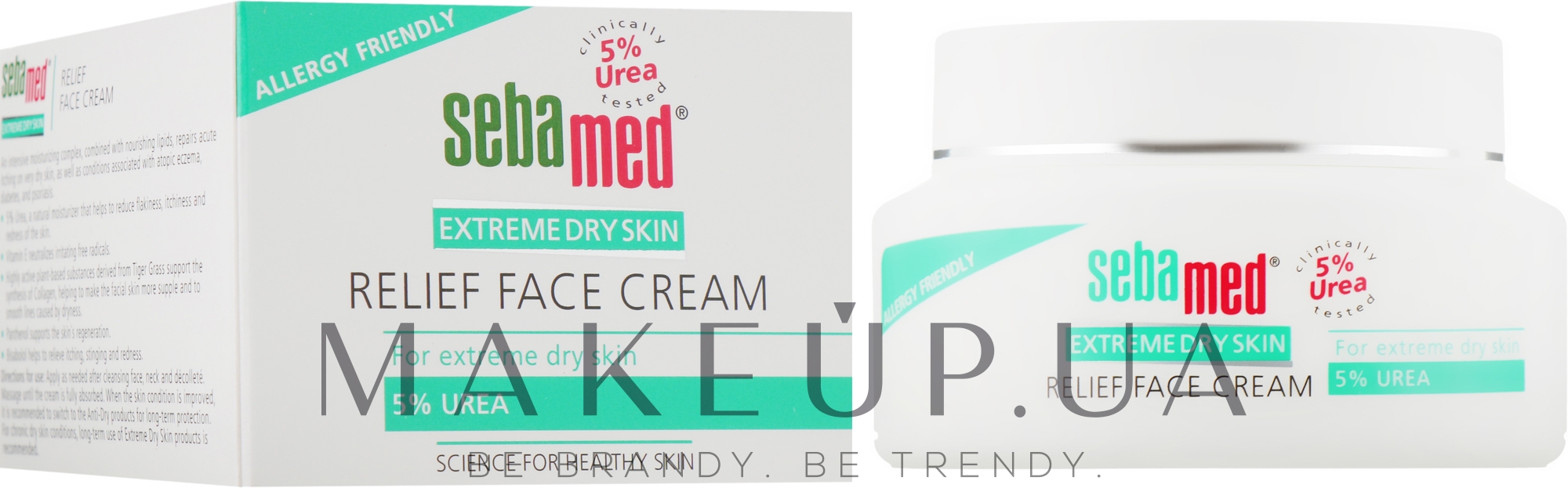 Крем для дуже сухої шкіри обличчя - Sebamed Extreme Dry Skin Relief Face Cream 5% Urea — фото 50ml