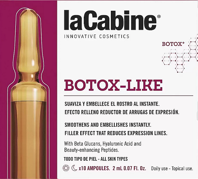 Концентрированная сыворотка в ампулах с эффектом ботокса - La Cabine Botox Like Ampoules — фото N1
