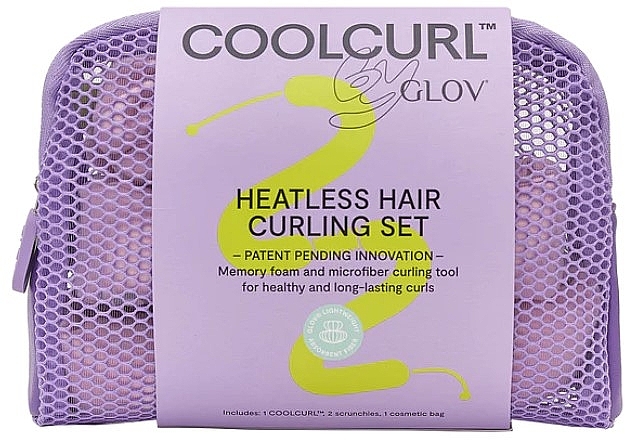 Бигуди для холодной завивки волос, в косметичке, розовый - Glov Cool Curl Bag Pink — фото N2
