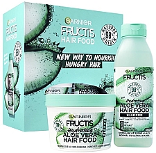 Парфумерія, косметика Набір - Garnier Fructis Hair Food Aloe Vera (h/mask/390ml + h/shm/350ml)