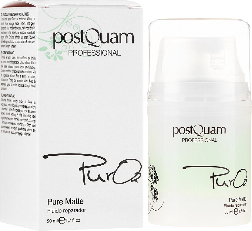 Відновлювальний флюїд для обличчя - PostQuam Pure 02 Matte Repair Fluid — фото N1