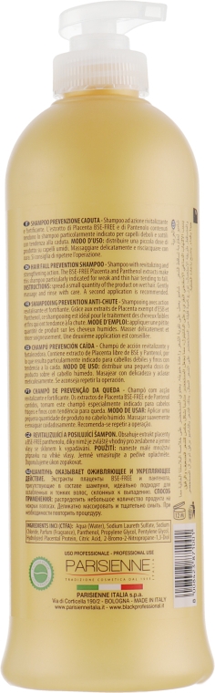 Шампунь против выпадения волос с пантенолом и плацентой - Black Professional Line Panthenol & Placenta Shampoo — фото N2