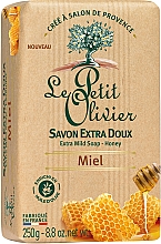 Мыло экстранежное, с экстрактом меда - Le Petit Olivier Extra mild soap-Honey — фото N2