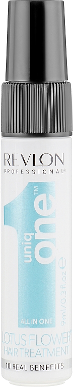 Спрей-маска для волос с ароматом цветка лотоса - Revlon Professional Uniq One Lotus Flower Hair Treatment (пробник) — фото N2