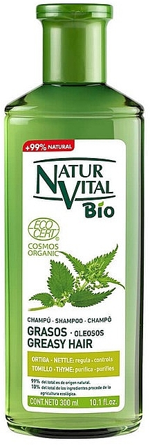 Шампунь для жирных волос - Natur Vital Bio Ecocert Shampoo Cabelos Oleosos — фото N1