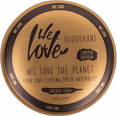 Натуральный кремовый дезодорант "Golden Glow" - We Love The Planet Deodorant Golden Glow — фото N1